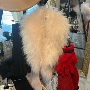 Light Pink Faux Fur Collar